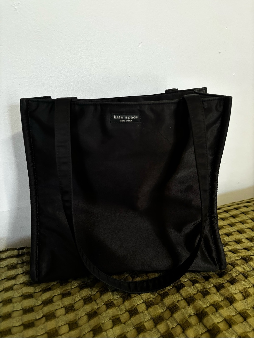Vintage Kate Spade Black Nylon Tote